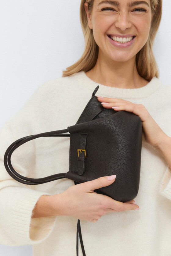 - Mini fold detail bag - håndvesker - Beige - ONESIZE - Dame