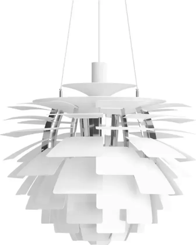 PH Artichoke Pendel Ø600 LED-Bluetooth 2700K (w/Internal Driver) White Louis P