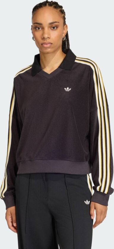 TERRY TOWEL V NECK LONG SLEEVES Poloskjorte