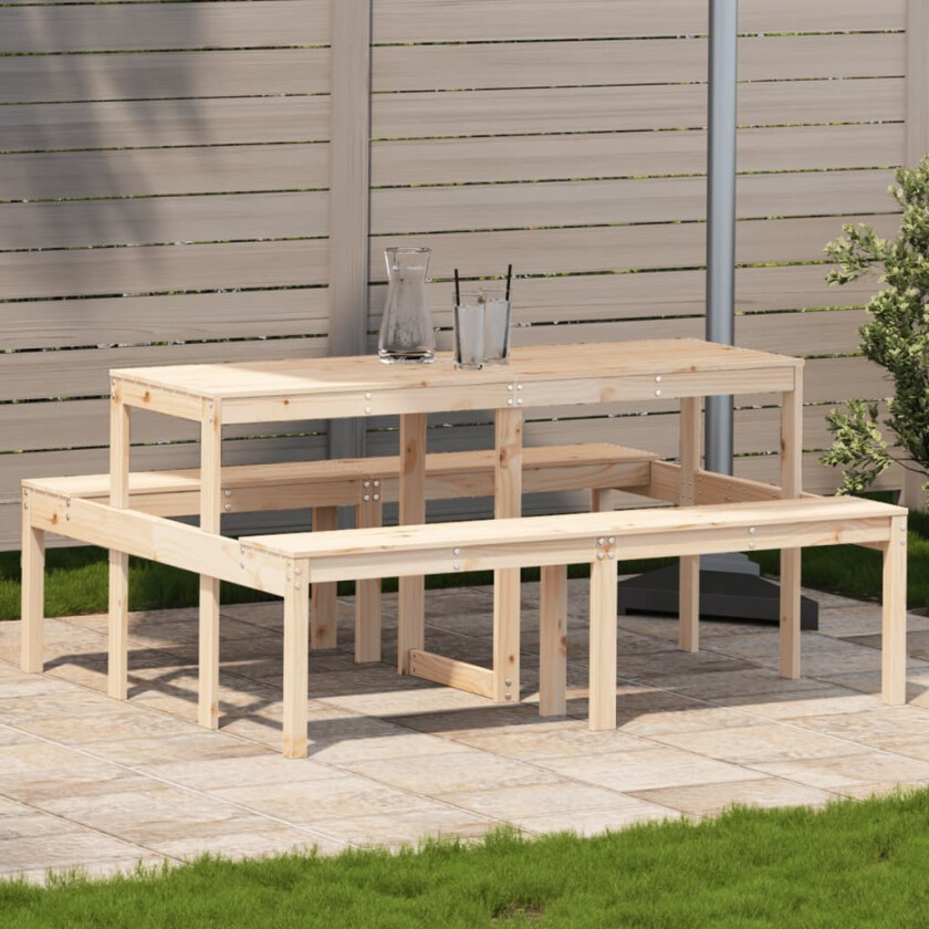 Bilde av Piknikbord 160x134x75 cm heltre furu