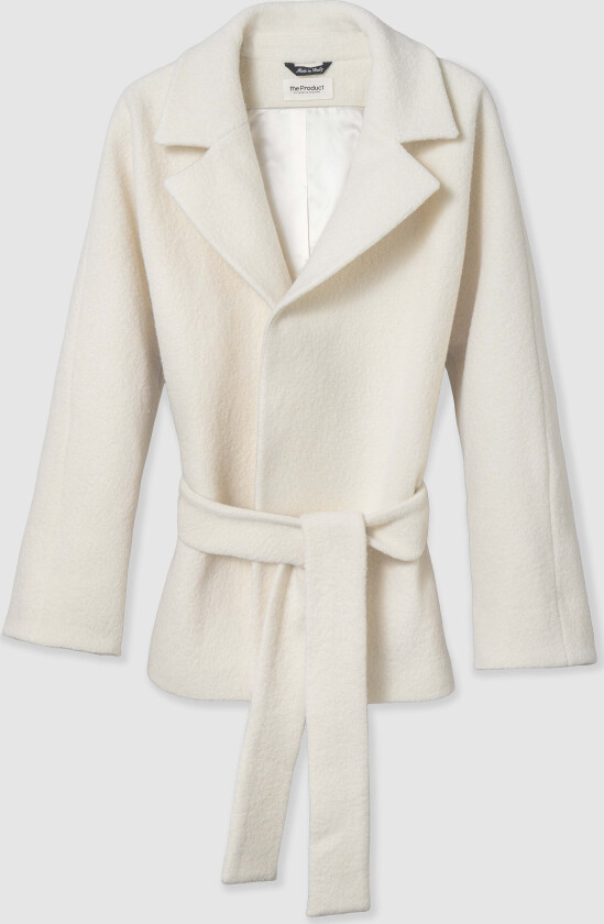 WMN WOOL COAT SHORT - XXS / 10 White