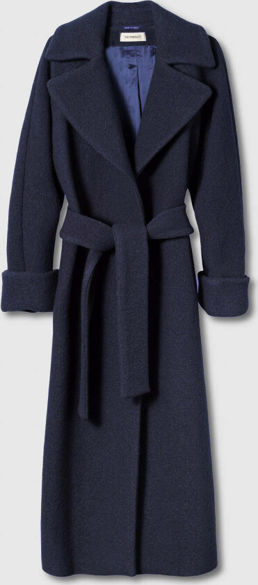 WMN WOOL COAT LONG - XL / 88 Blue