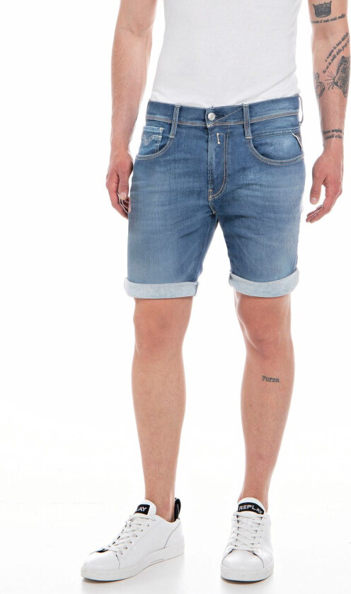 NEW ANBASS SHORT 661 Y74 Mid Blue - 34W / Mid Blue