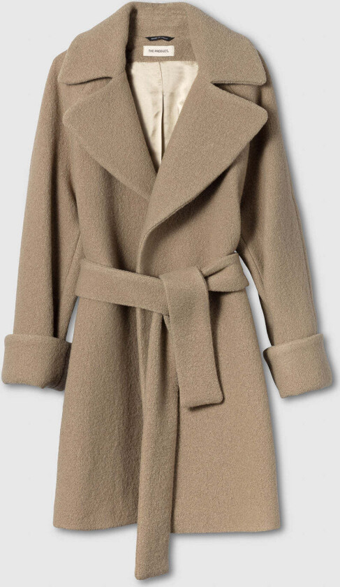 WMN WOOL COAT MID - XL / 75 Taupe