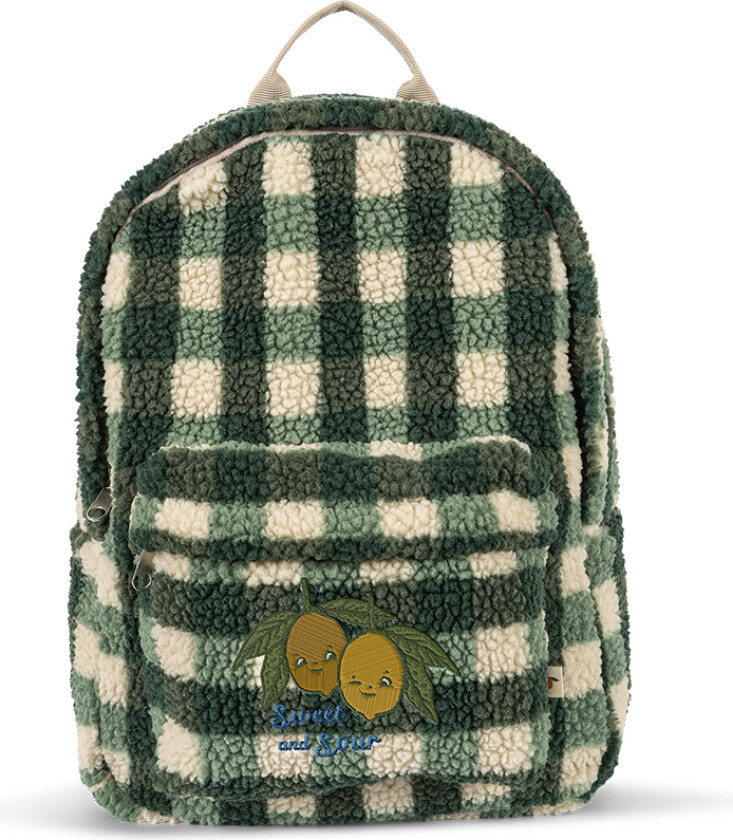 Jody Teddy-ryggsekk Green Check Green Check One Size Grønn One Size mann