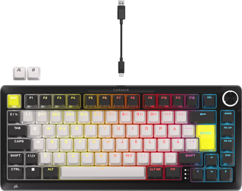 MAKR PRO 75 Hall Effect DIY - Gamingtastatur - Uten numpad - Nordisk - Svart