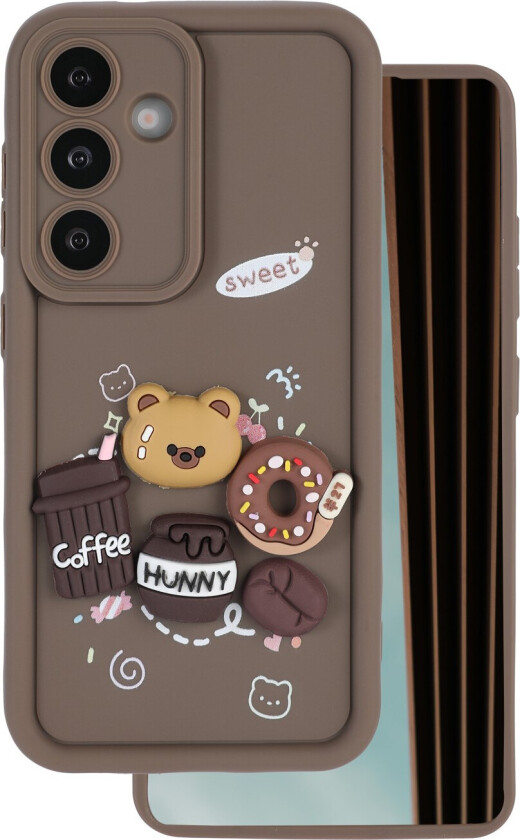 Ultra Trendy 3D-deksel til Samsung Galaxy S25 - Coffee