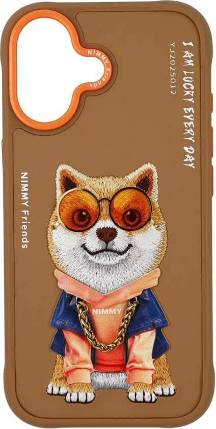 Glasses Cool Dog Deksel til iPhone 17 - Beige