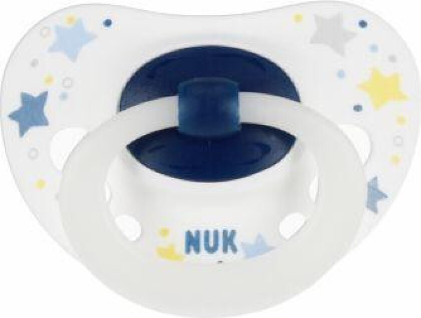 Signature Night Smokk Silikon 6-18 mnd, M??rkebl?? - 2 stk.