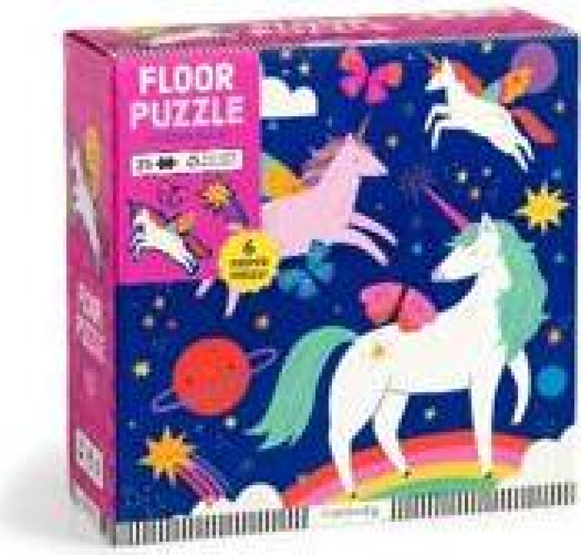 Unicorn Magic Floor Puzzle With Shaped Pieces