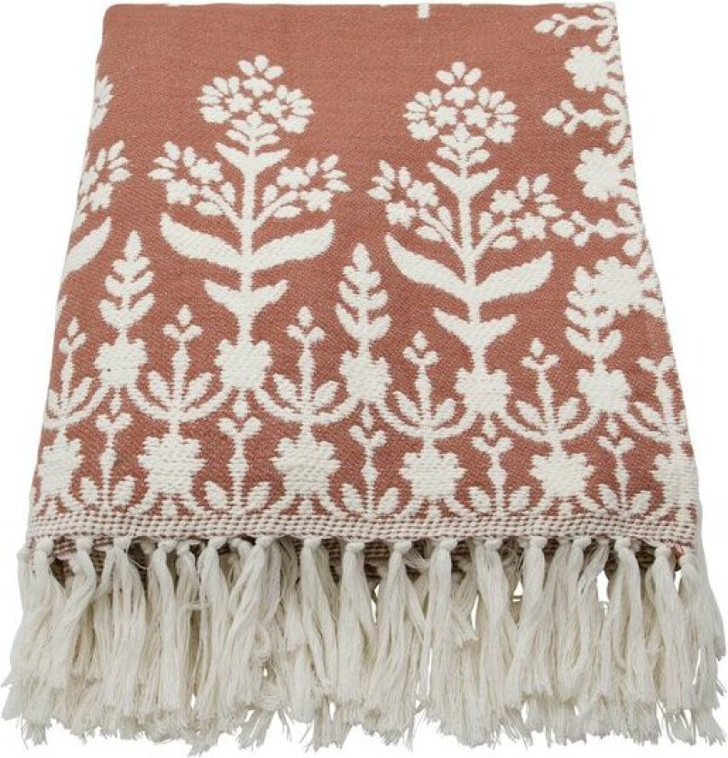 Mazzo pledd i bomull 200x150 cm brun