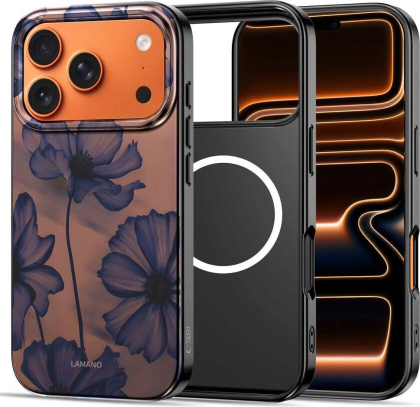 iPhone 17 Pro Tech-Protect Lamano Deksel - MagSafe Kompatibel - Velvet Night