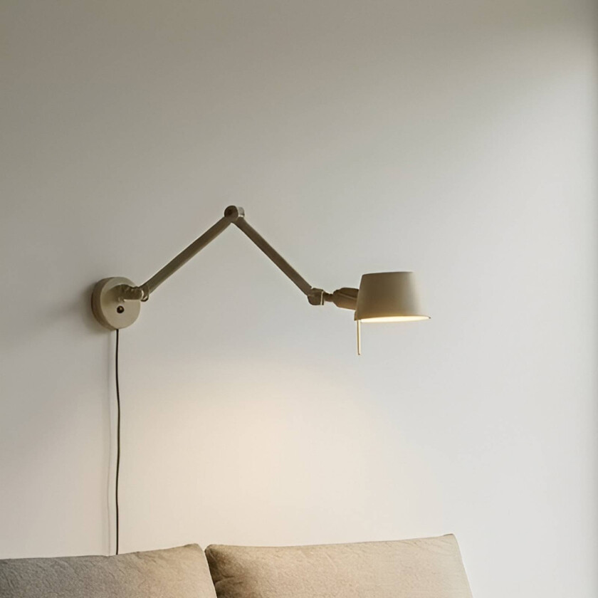 Lucande vegglampe Silka, 91 cm, beige, justerbar, E27