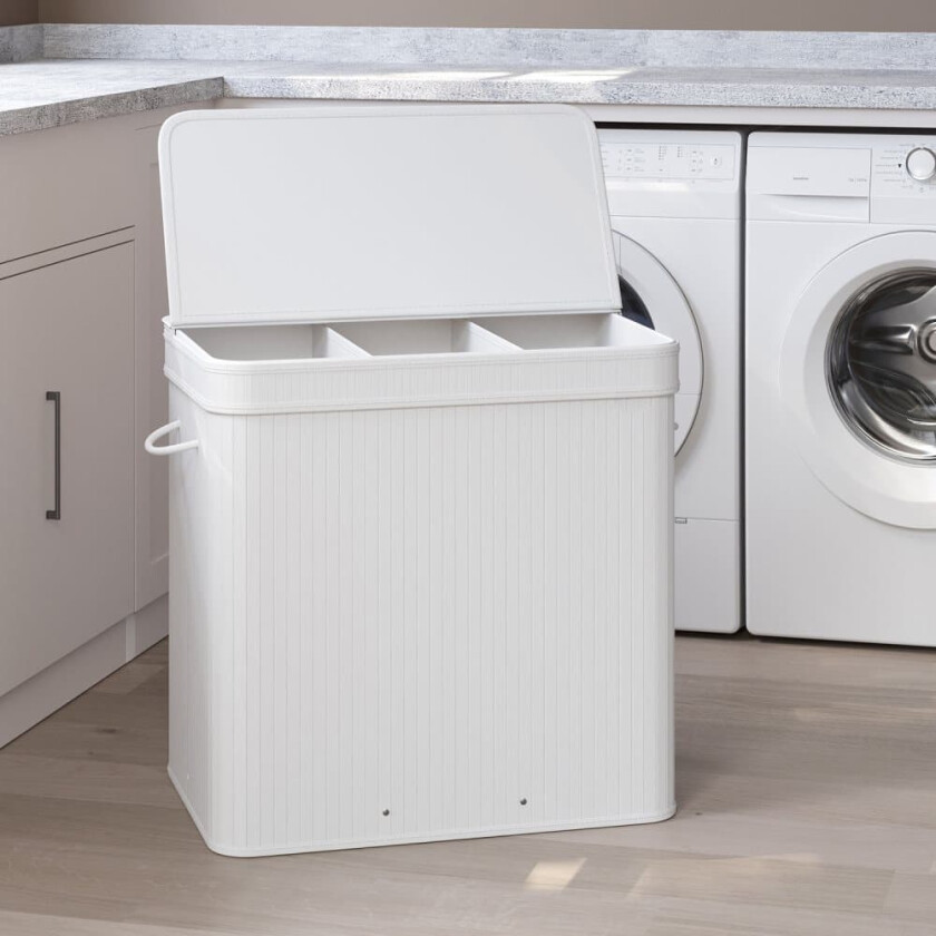 Skittentøyskurv, 41,5x62,5x61 cm, Hvit