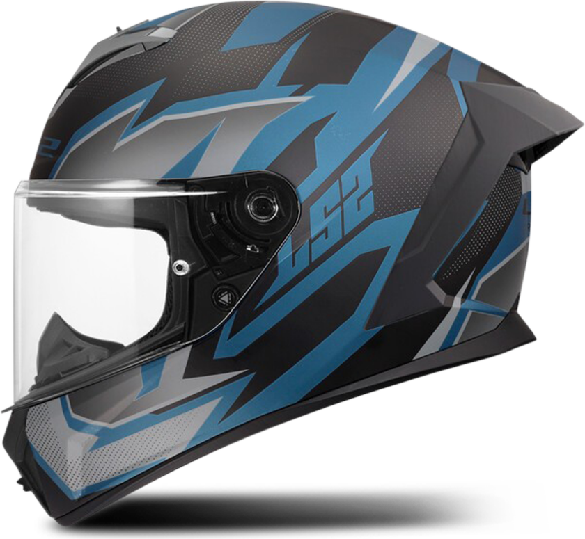 Helhjelm LS2 FF820 Rapid III Xtrem Svart/Blå/PetrolL