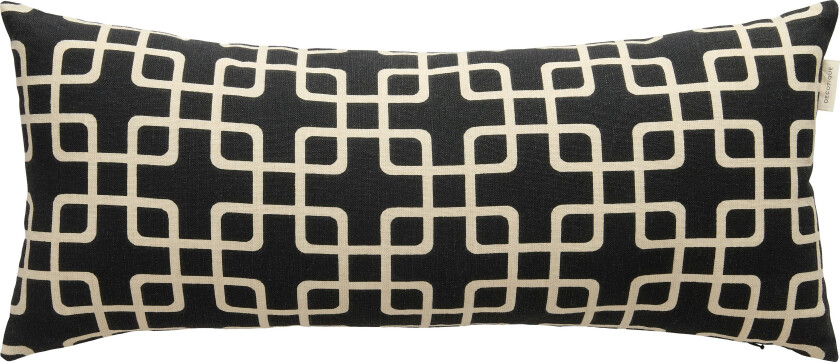 Elegance Pute 30x70 Cm / Hvit - Pynteputer & Trekk Bomull Sort - 7340149805412