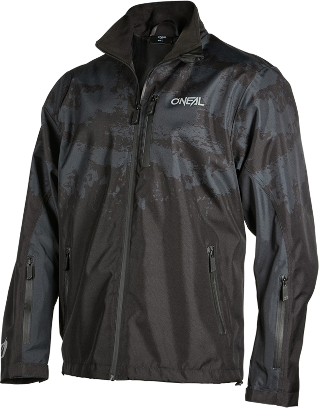 Cross /Enduro Regnjakke O'Neal Shore Rain Jacket Svart/gråXXL