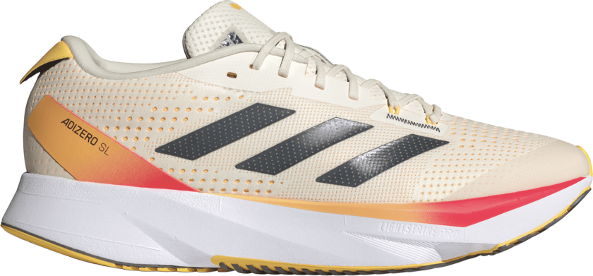 Men's Adizero SL Ivory/Cblack/Spark 45 1/3, Ivory/Core Black/Spark