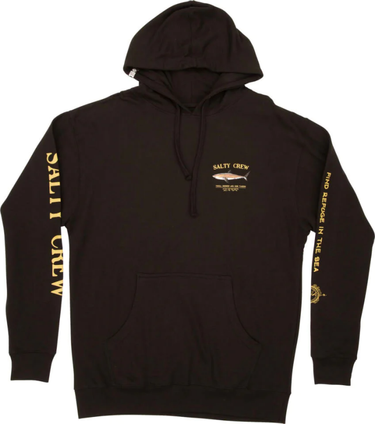 Men's Bruce Hood Fleece Black S, Black