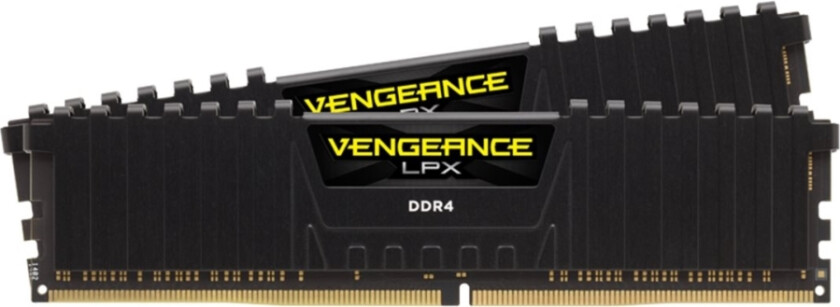 CORSAIR Vengeance LPX - DDR4 - sett - 32 GB: 2 x 16 GB - DIMM 288-pin - 3000 MHz / PC4-24000 - CL16 - 1.35 V - ikke-bufret - ikke-ECC - svart