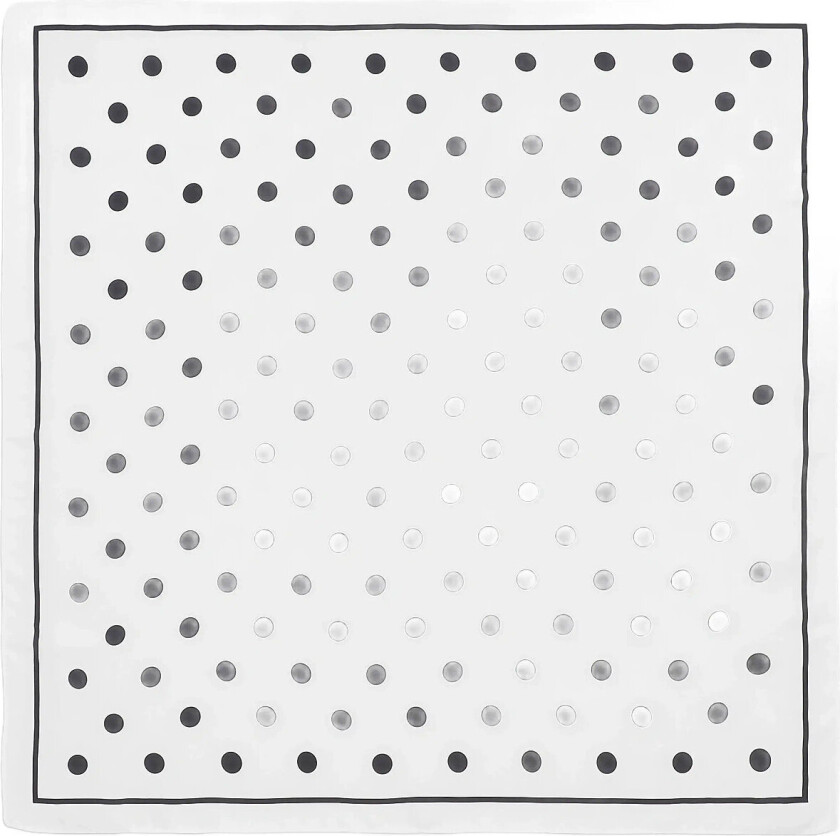 Bilde av Polka Dot Scarf - White - 70X 70