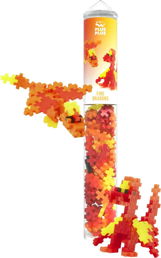 Fire Dragons / 100 Pcs Tube - Orange - ONE SIZE