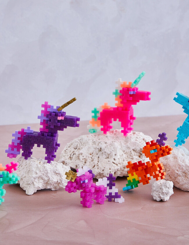 Glitter Unicorns / 100 Pcs Tube - Pink - ONE SIZE