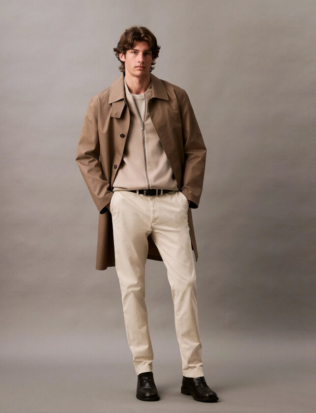 Modern Twill Slim Chino - Cream - 40 x 32
