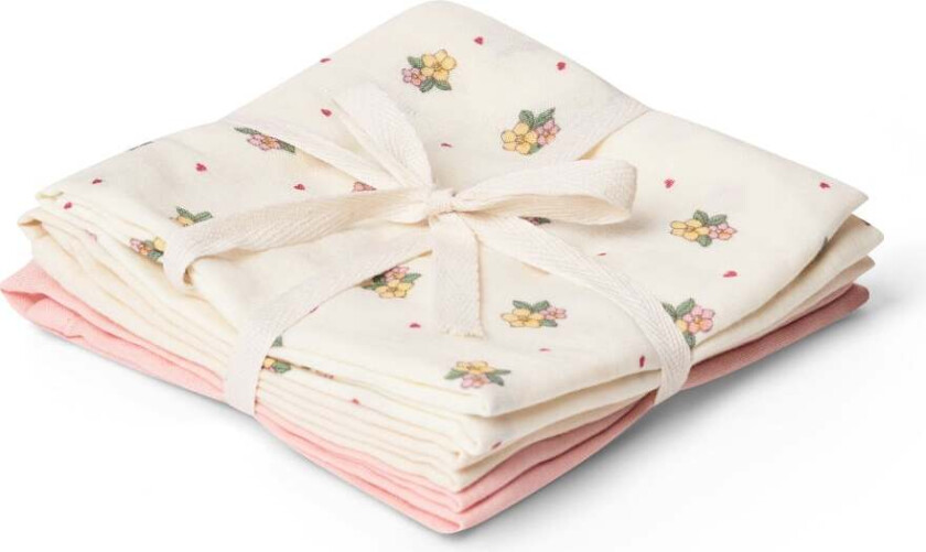 Bora muslin cloth 3-pack - Sweetheart Petals - Onesize