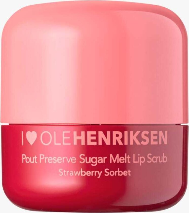 Pout Preserve Sugar Melt Exfoliating Lip Scrub Strawberry Sorbet 4 ml