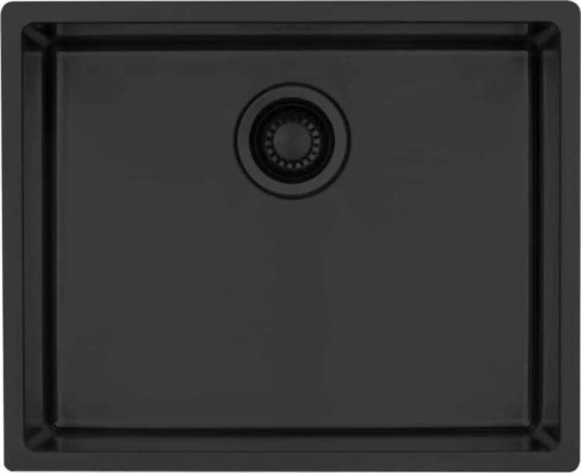 Kubus 500 Soft kjøkkenvask, 54x44 cm, matt sort