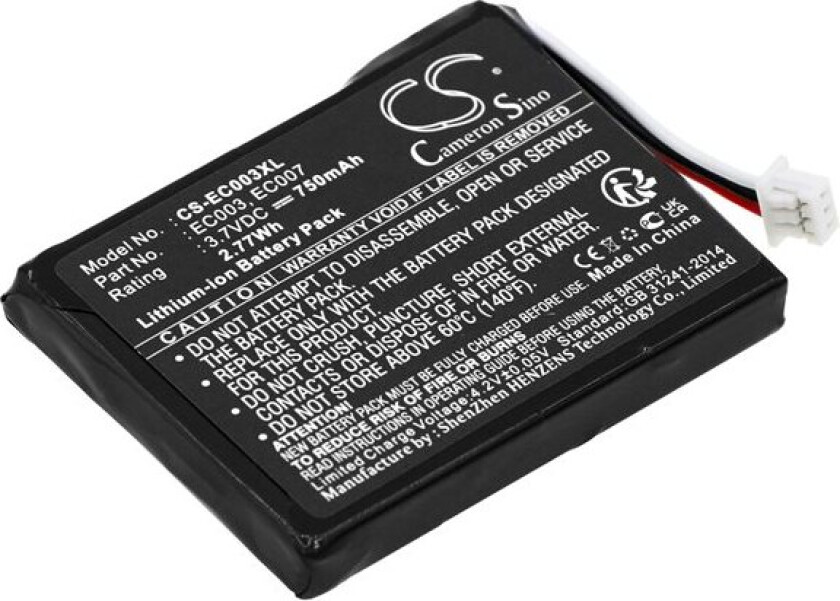 Batteri til mediespiller for Apple iPOD Mini 4GB, iPOD Mini 6GB, MINI 4GB M9802 og andre.