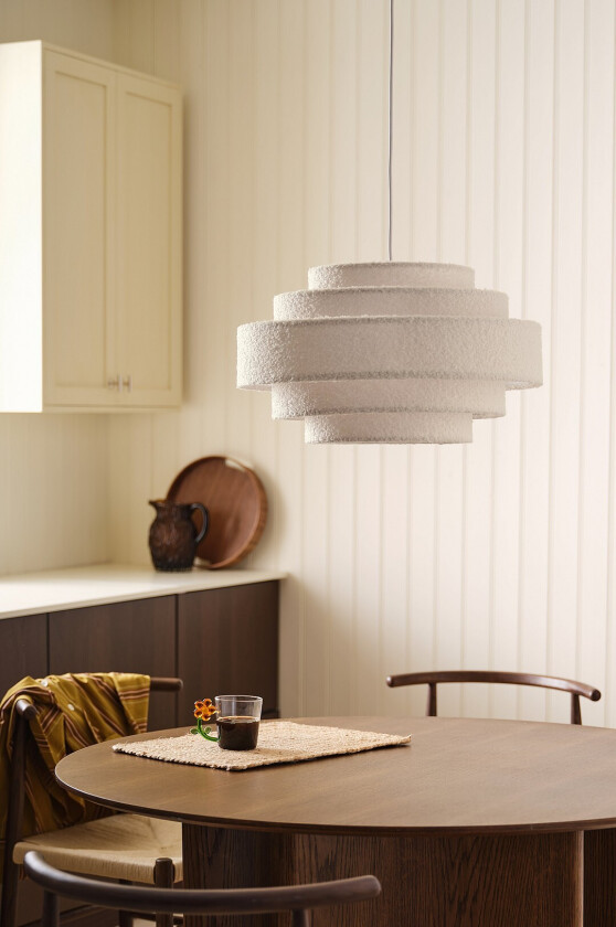 Taklampe Miguel Bouclé - Hvit