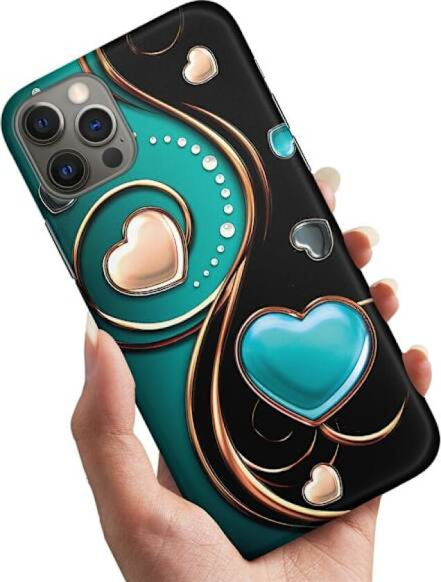 iPhone 12/12 Pro - Deksel/Mobildeksel Hjerter