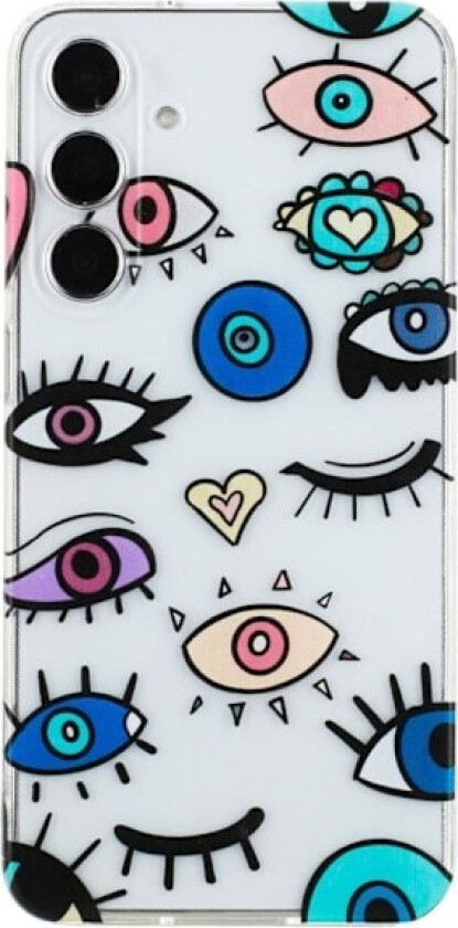 Deco Samsung Galaxy A35 deksel - Monsterøyne