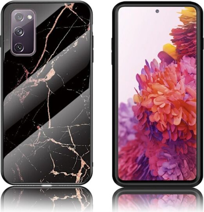 Fantasy Marble Samsung Galaxy S20 FE 5G / S20 Fe Deksel - Svart / Gull