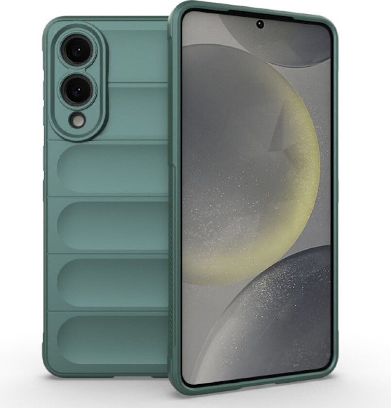 Samsung Galaxy S25 Edge Etui Anti-Drop Mykt, fleksibelt og robust bakdeksel - Grønn