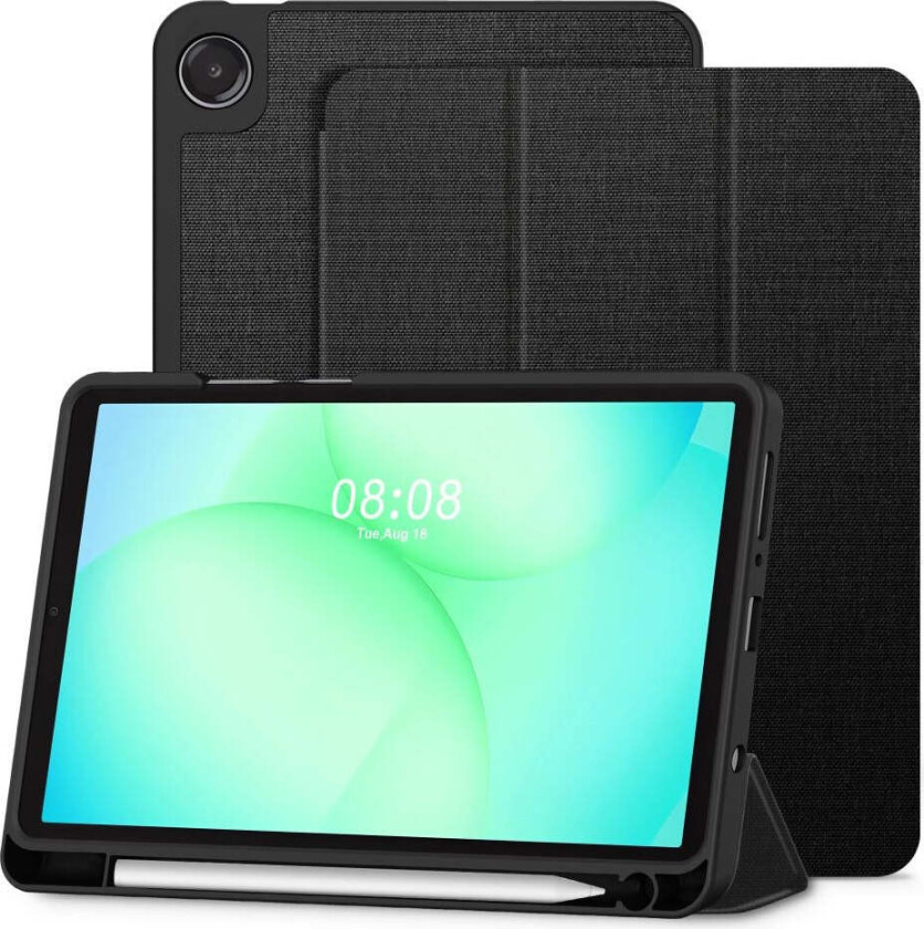 Samsung Galaxy Tab A11 / A9 Tech-Protect SC Pen Canvas Flip Deksel m. Stylus Holder - Svart