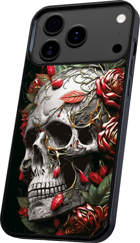 iPhone 17 Pro Max - Deksel/Mobildeksel Skull Roses