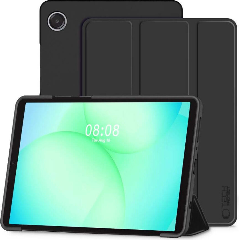 Samsung Galaxy Tab A11 / A9 Tech-Protect Smartcase Flip Deksel - Svart