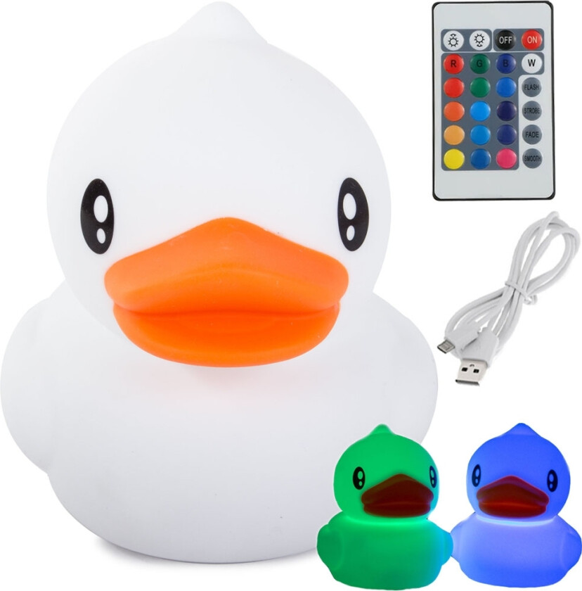 Trådløs RGB LED-lampe / Fjernstyrt Nattlampe - And