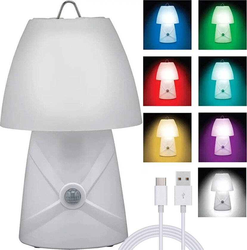 Trådløs RGB LED-lampe - Bevegelsessensor - Nattlampe for barn