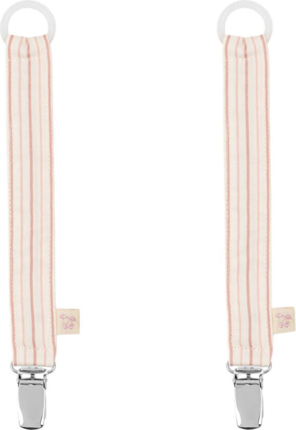 Smokkesnorer - 2-pack - Stripie Petite Rose - - OneSize - Smokkebånd