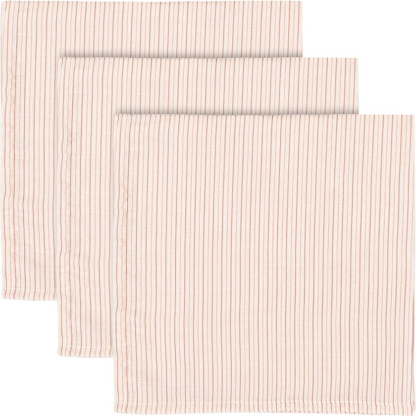 Stoffklutene - 65x65 cm - 3-pack - Liten stripete R - - OneSize - Gulpeklut