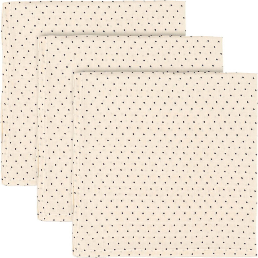 Stoffklutene - 65x65 cm - 3-pack - Estate Dot - - OneSize - Gulpeklut