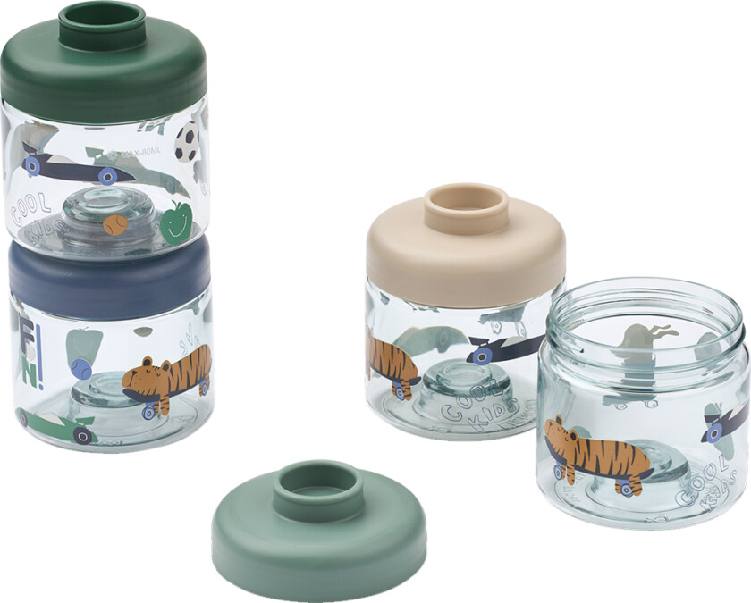 Oppbevaring - Dominique Mat Tritan Esker - 100 ml - 4 st - - OneSize - Oppbevaring