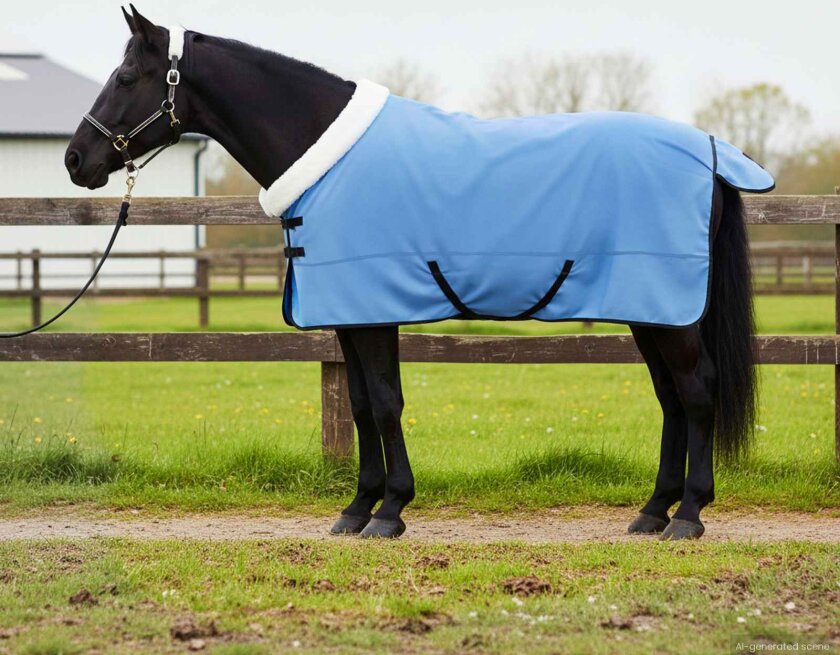 Hestepledd Full aqua 135 cm Polar fleece