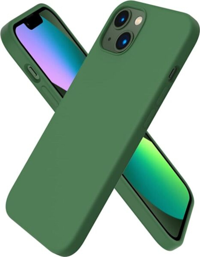 iPhone 13 Deksel, Flytende Silikondeksel for 6,1 Tommers iPhone 13, Ultratynt Deksel, Full Dekning Støtsikkert Beskyttende Mykt Deksel