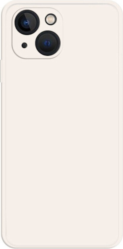 Avfaset gummiert anti-falldeksel for iPhone 15 - Beige