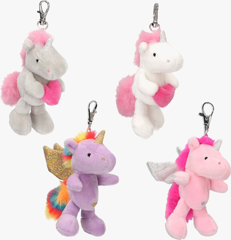 Ylvi & the Minimoomis Nøkkelring Softie Enhjørning Blandet - Nøkkelringer - Metall,Polyester